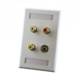 Wall Plate de 4 insertos CONFIGURABLE 