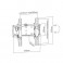 Soporte de pared para pantallas de 23" a 42"