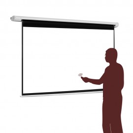 Pantalla De Proyecci&oacute;n El&eacute;ctrica Con Control Remoto, 106 Diagonal, Formato 16:9, 52"x92" (1.32 mts x 2.34 mts)