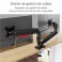 SOPORTE DOBLE ESCRITORIO MONITOR REDLEAF  DMD-1732, 17-32" + 100x100, carga Max. 9kgs x 2