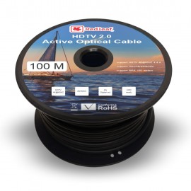 CABLE FIBRA OPTICA HDMI REDLEAF,  100 MTS , V2.0 - 4K@60HZ , 4:4:4